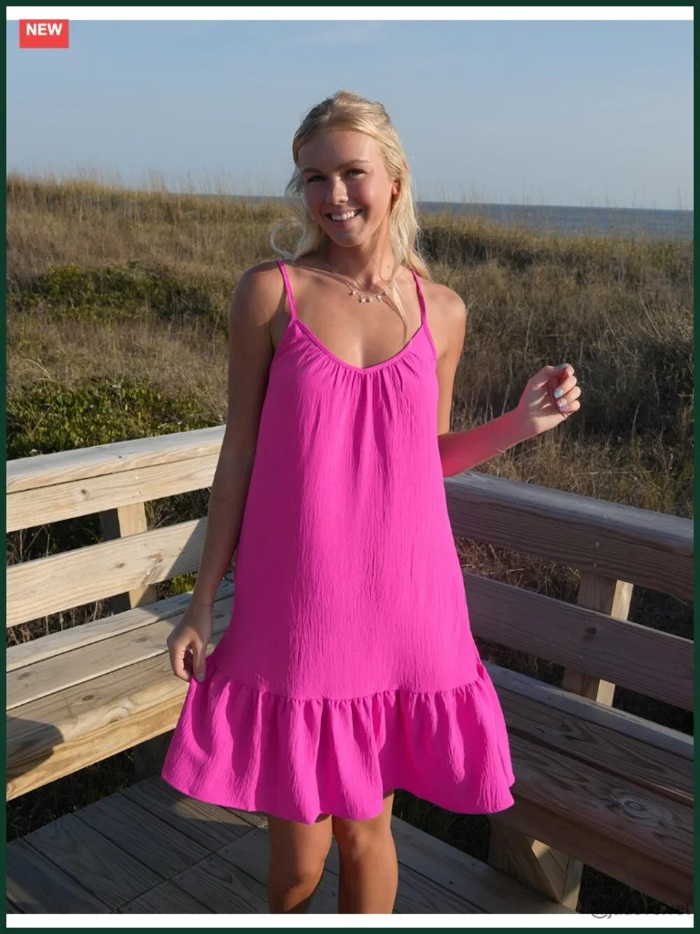 Sleeveless Spaghetti Strap Ruffled Hem Swim Suit Cover Up Sundress